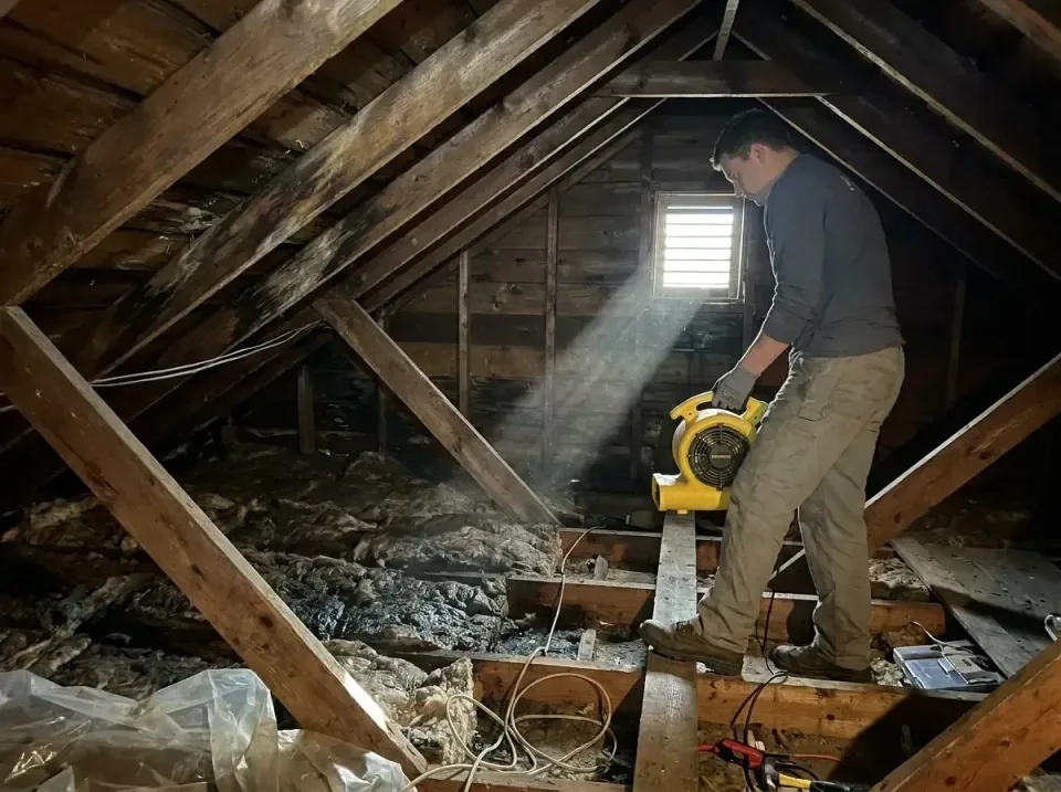 attic-water-damage-drying-proc-007 — frequently asked questions, Emergency Water Extraction & 24/7 Flood Response in Romney,…